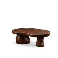 Table basse en bois moderne, design mid-century, faite à la main, meubles de salon, finition naturelle