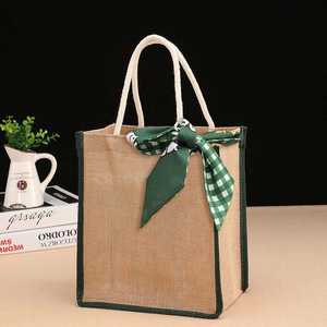 Sac à main en jute en fibres naturelles biologiques pour emballage écologique - Product Image 6