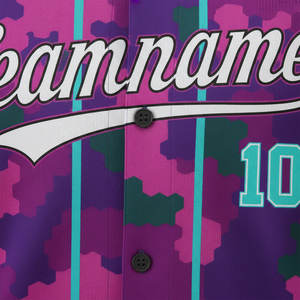 Camiseta de Béisbol Sublimada Personalizada de Alta Calidad, Camiseta de Béisbol con Botones para Hombre, 100% Poliéster - Product Image 4