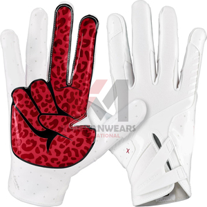 Gants de football américain en gros – Équipement d'entraînement avec grip – Production OEM pour clubs, détaillants et marques - Product Image 1