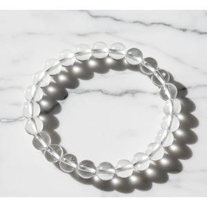 Bracelet artisanal en quartz clair, maître guérisseur, perles naturelles, bracelet de guérison en cristal, vente en gros de bracelets et joncs en cristal - Product Image 3