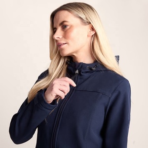 Women's Hooded Knitted Softshell Jacket Windproof <b>Waterproof</b> Breathable Zip up Eco-Friendly Outdoor <b>Winter</b> <b>Coat</b> - Product Image 5