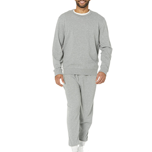 Sudadera con Capucha Bordada con Logotipo Personalizado para Hombre, Conjunto Deportivo de Dos Piezas para Correr y Trotar, 100% Algodón - Product Image 5