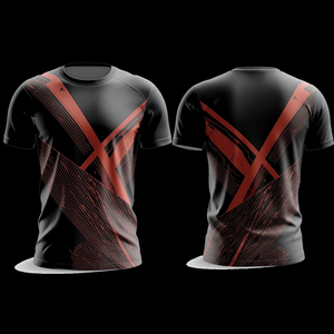 เสื้อยืดพรีเมียมสำหรับผู้ชาย พิมพ์ลายดิจิตอล แขนสั้น คอกลม ผ้าระบายอากาศได้ดี เหมาะสำหรับการฝึกซ้อมทีมกีฬา - Product Image 3