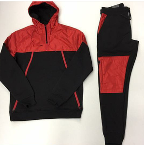 Conjunto Deportivo Unisex con Bloques de Color, Sudadera con Capucha y Cremallera, Transpirable, Estilo Casual Otoñal, Corte Regular para Adultos - Product Image 4