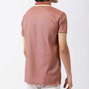Camiseta de Manga Corta para Hombre, Color Sólido, Algodón Jersey, Transpirable, Estilo Casual, Corte Regular, Tallas Grandes, Pantalones Blancos Bordados - Product Image 3