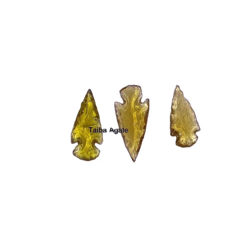 Punta di freccia di ossidiana gialla all'ingrosso: punta di freccia di pietra preziosa: punta di freccia: pietra di cristallo: decorazione di cristallo: decorazione: artigianato: regalo