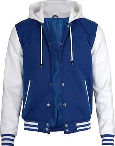 Fabricant OEM, prix d'usine, veste bomber de baseball unisexe pour enfants, garçons et filles, automne, sans motif, style varsity, pour enfants - Product Image 6