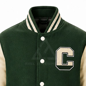 เสื้อแจ็คเก็ต Letterman พรีเมียมสำหรับผู้ชาย ผ้าวูลผสม ดีไซน์ปะติด ปิดด้วยกระดุมแป๊ก สไตล์ลำลอง แฟชั่นเสื้อนอก ผลิตตามสั่ง - Product Image 6