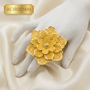 Designer Rose <b>Gold</b> Plated Flower Shape <b>Rings</b> Classic Style One Gram Fashion Jewelry for Parties-Online Shopping - Product Image 1