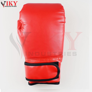 Gants de boxe en cuir artificiel rouge, personnalisables avec logo, nouvelle collection 2026, haute durabilité, confortables, tendance, fabrication OEM/ODM - Product Image 5