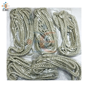 Cordons de grade en fil métallique argenté pour épaulette de cérémonie de sécurité, avec embout chromé - Product Image 5