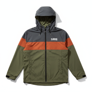 Custom Men's Lightweight Windbreaker <b>Jacket</b> <b>Waterproof</b> Color Block Outdoor Hooded Sportswear Windproof Active Running Coats - Product Image 1