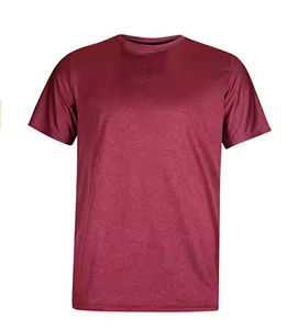 T-shirt homme uni, vêtements de sport, vêtements de gym, vêtements personnalisés avec logo privé, 95% coton, 5% élasthanne - Product Image 4