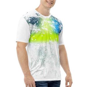 Camiseta de Manga Corta para Hombre, Cuello Redondo, con Estampado Sólido, Transpirable, Tejida, 100% Algodón, Casual, Ecológica, de Secado Rápido, Corte Holgado - Product Image 3
