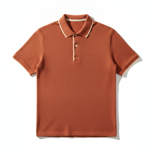 Chemise décontractée pour homme en coton tricoté respirant 100 %, manches courtes, support OEM/ODM, personnalisation par broderie ou impression sur le devant - Product Image 1