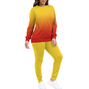 <b>Womens</b> Slim Fit Winter Printed <b>Sweatsuit</b> Set Cropped Hoodie Jogger Pants Cotton Blend Casual Gym Tracksuit Soft Sports Training - Product Image 6