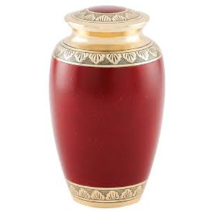 Urne funéraire artisanale en métal pour cendres humaines, élégante, en émail noir, avec bande florale argentée gravée. - Product Image 5