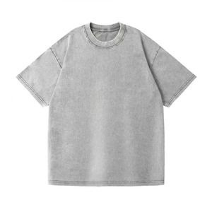 T-shirt en denim uni 100% coton, imprimé DTG/DTF, coupe classique pour homme, taille plus, style vintage personnalisé - Product Image 3