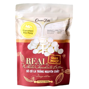 Professional Quality OEM/ODM Pure Chocolate HALAL Real White Chocolate Button 40% Cocoa Biscuits Cookies Manufacture Direct Sale - Product Image 1