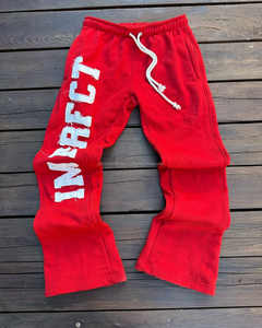 Vintage personalizado 3D bordado apliques rectos pierna ancha Flare Jogger pantalones de chándal para Hombres estilo Streetwear - Product Image 1