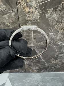 Reloj de Cuarzo con Esfera Ovalada de Acero Inoxidable para Mujer, Cristal de Zafiro, Diamantes Moissanite Incrustados, Números Romanos, Analógico, Lujoso y Moderno - Product Image 2