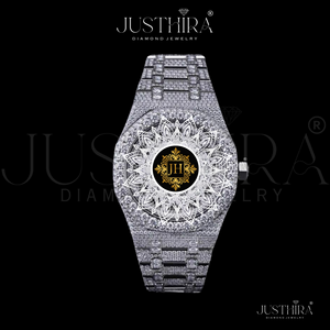 Luxury Sport Men's Stainless Steel Iced Diamond Analog <b>Watch</b> VVS Moissanite Glass 3BAR Water Resistant 42mm <b>Mechanical</b> <b>Watch</b> - Product Image 2