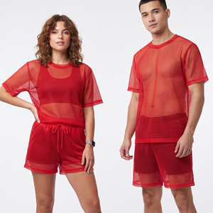 Conjunto de Shorts Transparentes de Malla Sexy Unisex, Conjuntos de Shorts de Malla Transparentes 100% Poliéster, Conjunto de Shorts de Moda Transparentes - Product Image 1