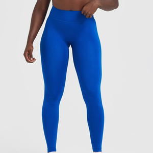 Customized Logo Waist <b>Tummy</b> <b>Control</b> Butt Lifting High Waist Pants Fitness Running Women Yoga Leggings - Product Image 1