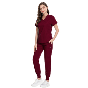 Tenue Médicale Unisexe Premium Extensible à Col en V – Uniforme d'Infirmière Haute Performance, Doux et Anti-Humidité pour le Travail Hospitalier - Product Image 6