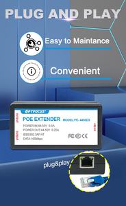 2/4 bağlantı noktası 10/100M ve Gigabit PoE genişletici tekrarlayıcı açık 25W IP kamera için 60W uzatın <span class=keywords><strong>100</strong></span> metre PoE ağ anahtarı cihazları - Product Image 5