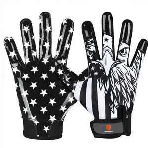 Gants de football américain personnalisés imprimés, design léger et 100 % respirant avec votre propre logo personnalisé - Product Image 1