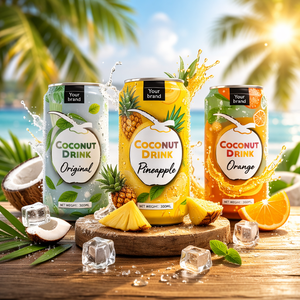 น้ำมะพร้าวบริสุทธิ์คุณภาพสูง 600 มล. ผ่านการกรองและฆ่าเชื้อ ได้รับการรับรองมาตรฐาน OEM/TanDo HACCP/ISO/HALAL  ออกแบบขวดได้ฟรี ผลิตในเวียดนาม 80% - Product Image 1