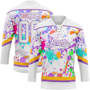 Custom Design Printed <b>Ice</b> Hockey Jersey New Style <b>Ice</b> Hockey Jersey Breathable Custom Fashion OEM Cheap Price Quick Dry - Product Image 1