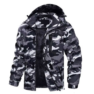 Men's Outdoor Hunting Camouflage <b>Jackets</b> Breathable <b>Waterproof</b> Winter Thicker Zipper Closure <b>Camo</b> Denim <b>Jackets</b> - Product Image 1