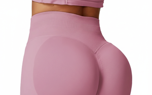 Shorts de course pour femmes, haute respirabilité, compression solide, sans couture, doux, extensibles, côtelés, avec effet froncé aux fesses, réversibles et à séchage rapide - Product Image 3