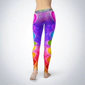 SPACIAN INDUSTRIES Leggings de yoga confortables pour femmes en polyester à imprimé par sublimation – Taille élastique, séchage rapide, fins, longueur intégrale - Product Image 3