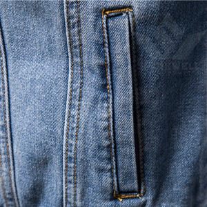 <b>Men's</b> Light Blue Washed Denim Trucker <b>Jacket</b> Button Closure <b>Long</b> Sleeve Regular Fit Casual Jean <b>Jacket</b> for Spring and Autumn - Product Image 4