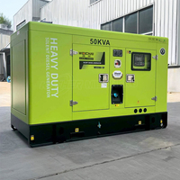 Groupes électrogènes diesel silencieux triphasés 25/30/35/40/50/60 kW, alimentés par un moteur Weichai, démarrage électrique 12/24 V, générateur électrique silencieux