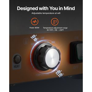 Dispenser Elettrico Commerciale per Formaggio 2.4x2 L, Scaldafondente per Cioccolato Caldo, Dispenser in Plastica con Doppia Pompa, Attrezzatura per Mantenimento Calore 86-230 F - Product Image 3