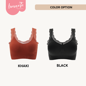 Soutien-gorge de maternité sans fil respirant en dentelle push-up tricoté style sportif adapté aux tailles S-XL - Product Image 6