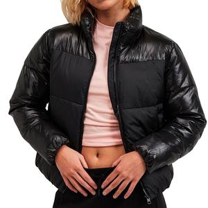 Custom Quilted Puffer Jacket for Women Outdoor Waterproof Hooded with Fur Lining Casual Winter Outerwear 2026 - Product Image 4