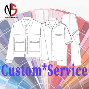 ชุดแจ็คเก็ตกันลมไนลอนแบบยูนิเซ็กซ์ปรับแต่งได้และกางเกงขาสั้นวิ่งออกกำลังกาย ชุดลำลอง 2 ชิ้น สำหรับออกกำลังกายและฟิตเนสสำหรับผู้ชาย ฤดูหนาว ไซส์พลัส2026 - Product Image 6