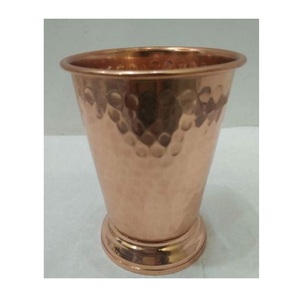 Fine <b>Copper</b> Drinking Glass Handmade Tumbler Traditional Wellness Vessel Stylish Dining Kitchen Durable Metal <b>Cup</b> - Product Image 6