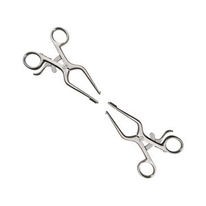 Retractor de pierna de acero inoxidable, izquierdo y derecho, con punta y escudo de 12 mm x 12 mm, instrumento quirúrgico médico - Product Image 6