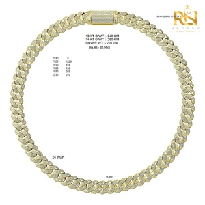 15 MM Cuban Link <b>Chain</b> Necklace <b>Iced</b> <b>Out</b> Pave Lab Grown Diamond Moissanite Solid Gold 9K 14K 18K Silver Fine Jewelry - Product Image 2