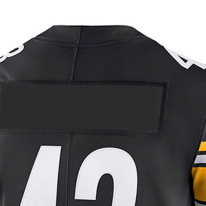 Maillot de football Brady pour 43, noir, col en V, manches courtes, unisexe, imprimé par transfert thermique, polyester anti-humidité - Product Image 4