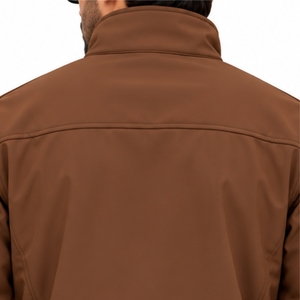 <b>Men</b>’s <b>Lightweight</b> Softshell Full Zip Outdoor <b>Jacket</b> Raised Collar Protection Useful Chest Pocket Secure Side Pockets Flexible - Product Image 5