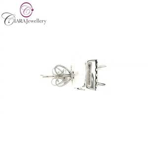 Boucles d'oreilles clous en or blanc massif 18 carats AU750 avec diamant naturel taille brillant rond de 0,20 ct, idéales pour un cadeau d'anniversaire de mariage - Product Image 4