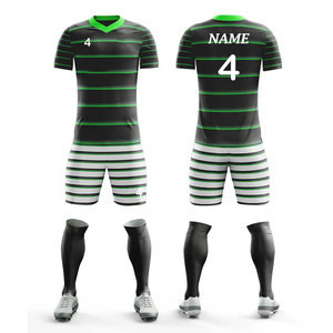 Tenues de football 2026 : Kits athlétiques toutes saisons personnalisables avec logo, uniformes de joueur et d'équipe, séchage rapide, couleur unie, pour football et rugby - Product Image 1